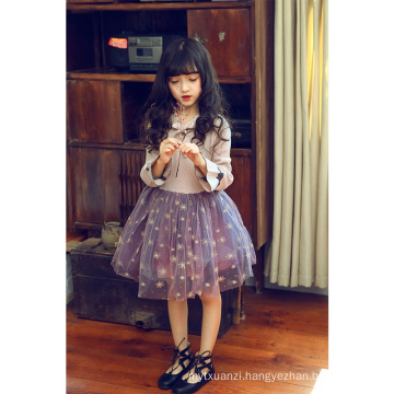 2018 Winter New design Korean children's dresses Fall Vietnam girls party dresses one piece 6 year old girl fairy dress